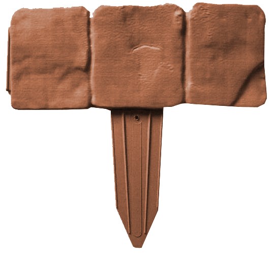 Záhradná palisáda - obrubník terakota Záhradná palisáda - obrubník terakota