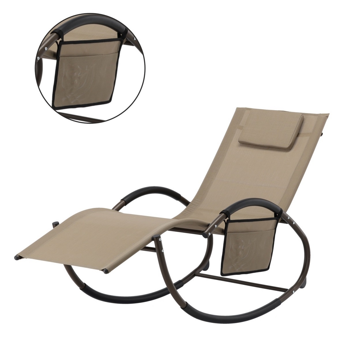 Záhradné hojdacie ležadlo 161 x 60 x 80 cm Záhradné hojdacie ležadlo 161 x 60 x 80 cm