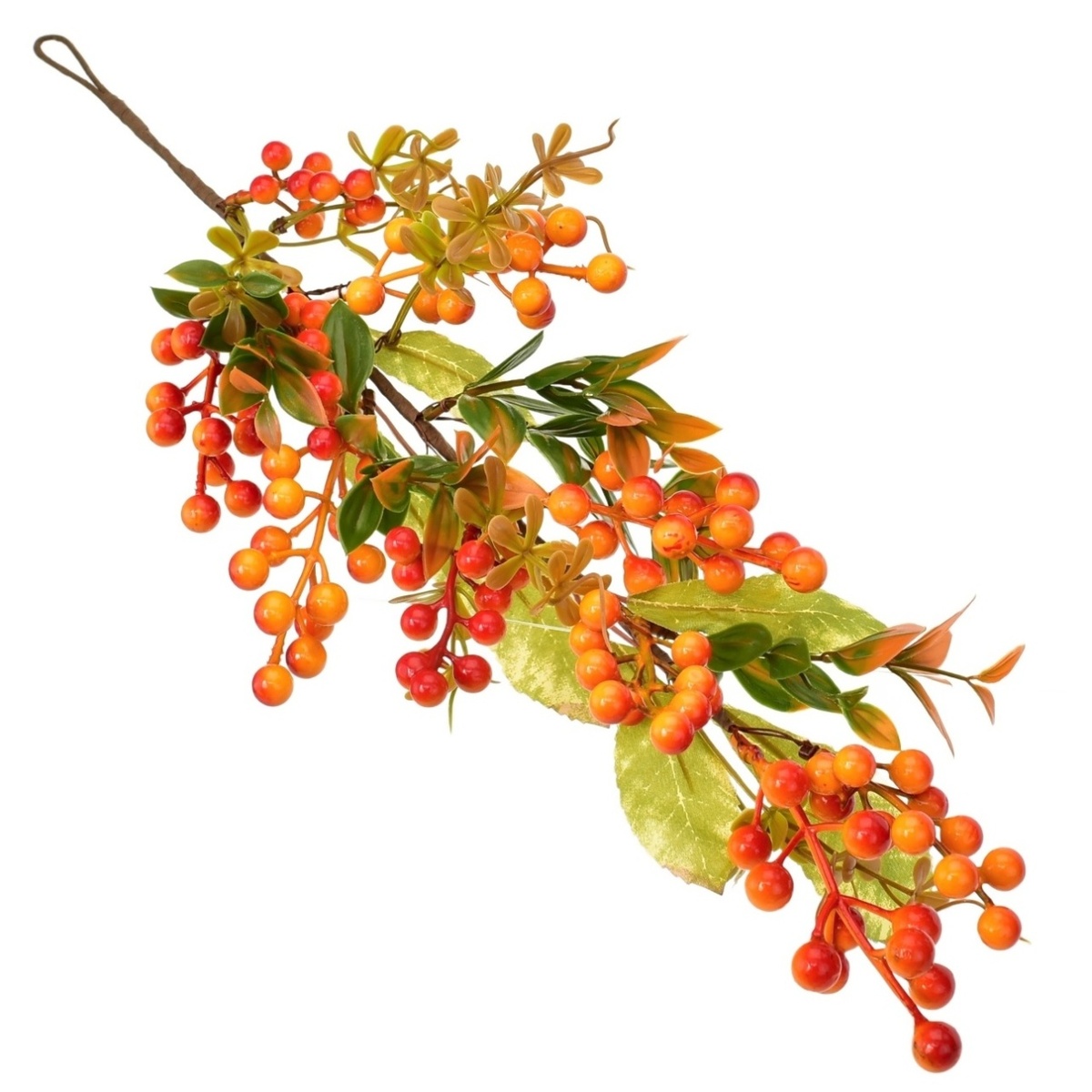 Závesná vetva s umelými jarabinami Závesná vetva s umelými jarabinami