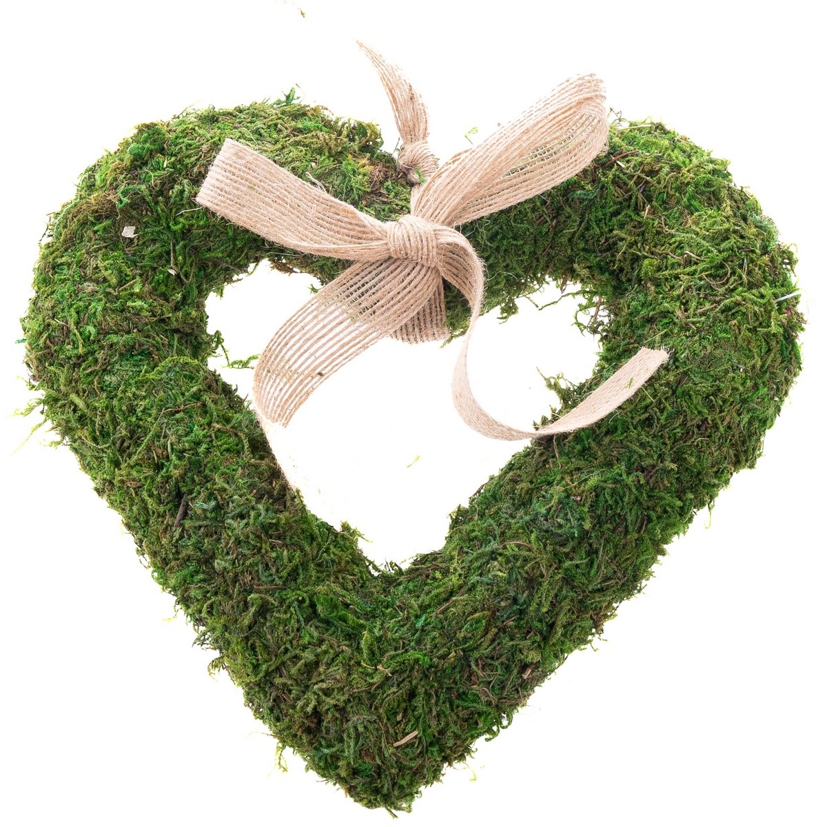 Závesné machové srdce Pink Bow