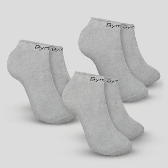 GymBeam Ponožky Ankle Socks 3Pack Grey  SS