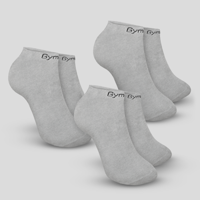 GymBeam Ponožky Ankle Socks 3Pack Grey  SS
