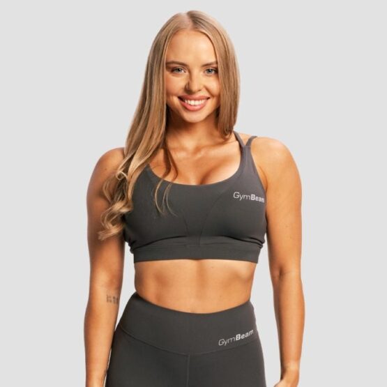 GymBeam Športová podprsenka BEAT Charcoal  XS