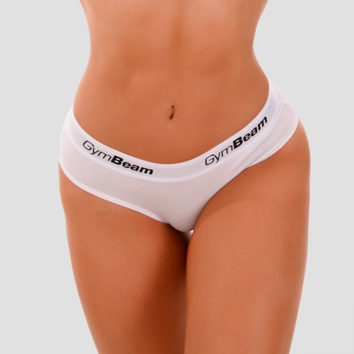 GymBeam Nohavičky Briefs 3Pack White  XXLXXL