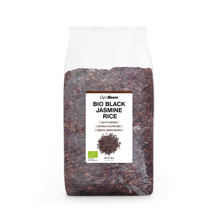 GymBeam BIO Ryža jazmínová čierna 500 g