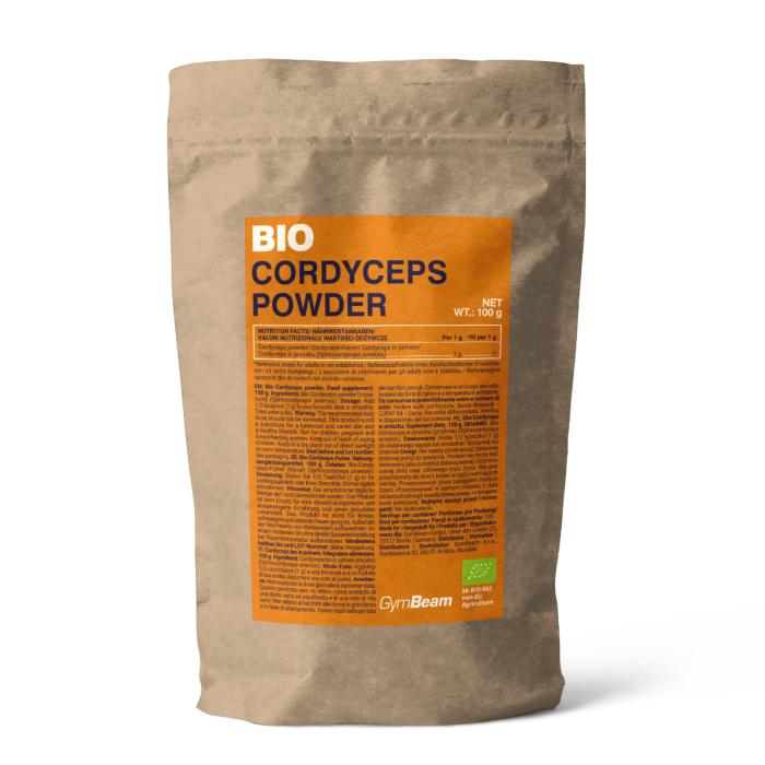 GymBeam Bio Cordyceps prášok 100 g