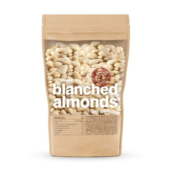 GymBeam Blanšírované mandle 500 g
