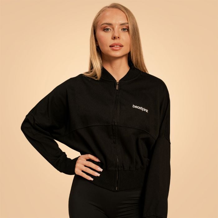 BeastPink Dámska mikina Zip-Up Bliss Black XSXS BeastPink Dámska mikina Zip-Up Bliss Black XSXS