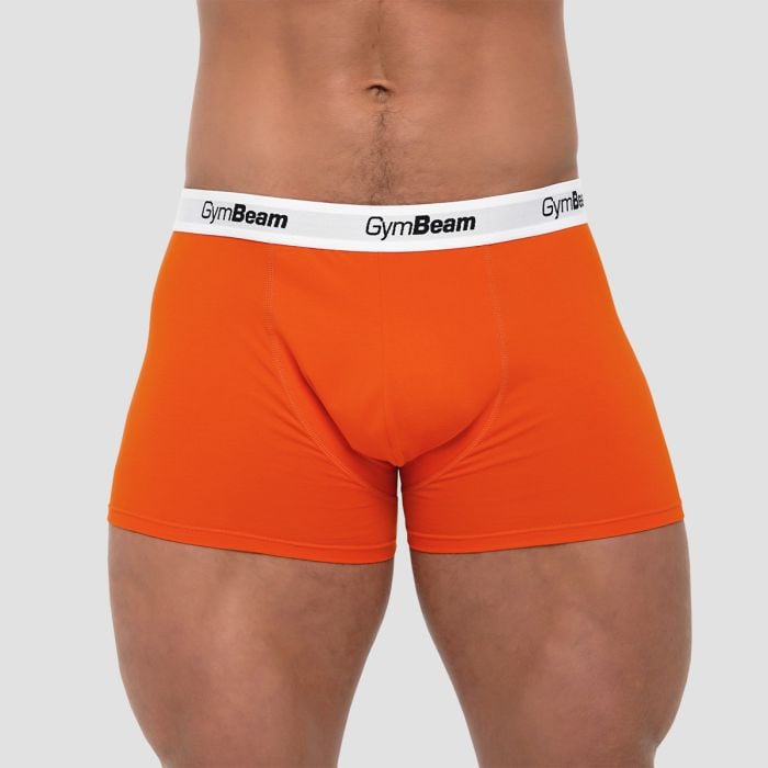 GymBeam Pánske boxerky Essentials 3Pack Orange  XXLXXL