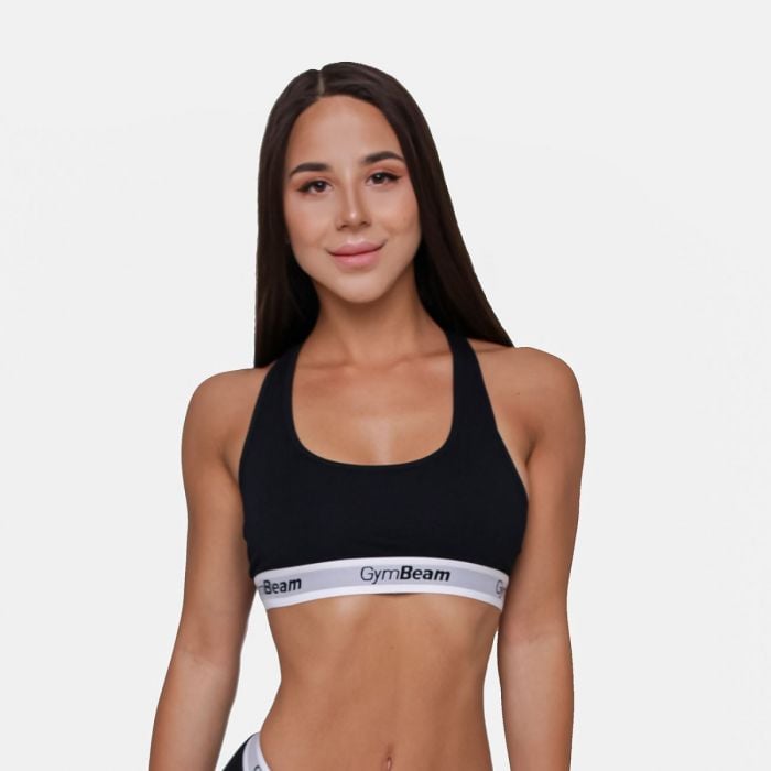GymBeam Podprsenka Bralette Black  MM GymBeam Podprsenka Bralette Black  MM