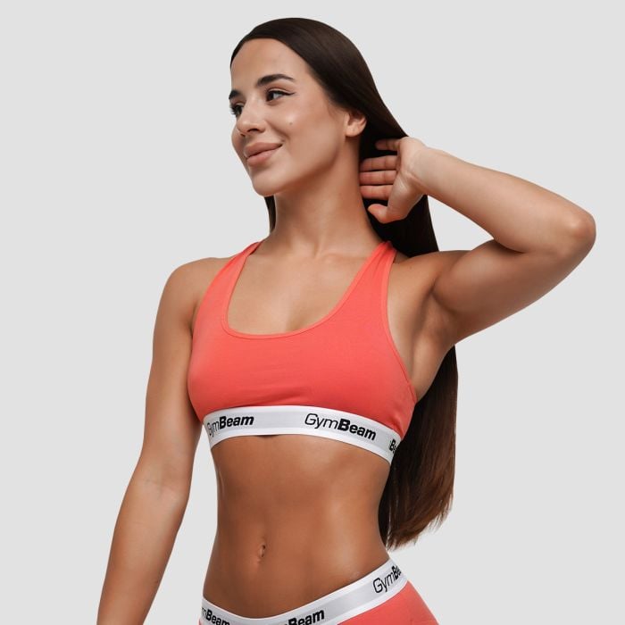 GymBeam Podprsenka Bralette Strawberry Red  MM