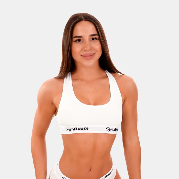 GymBeam Podprsenka Bralette White XXLXXL GymBeam Podprsenka Bralette White XXLXXL
