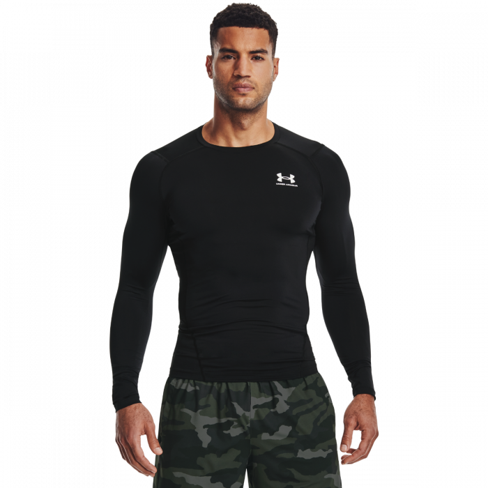 Under Armour Kompresné tričko HG Armour Comp LS Black S