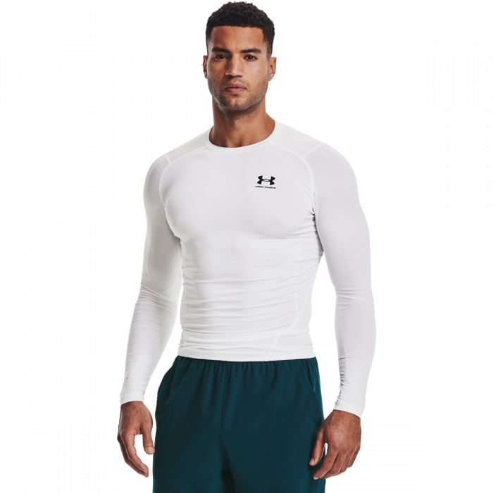 Under Armour Kompresné tričko HG Armour Comp LS White XL
