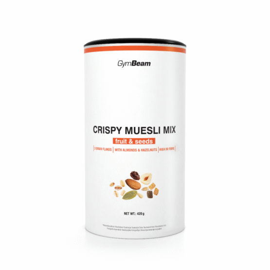 GymBeam Crispy Muesli Mix 420 g ovocie a semienka
