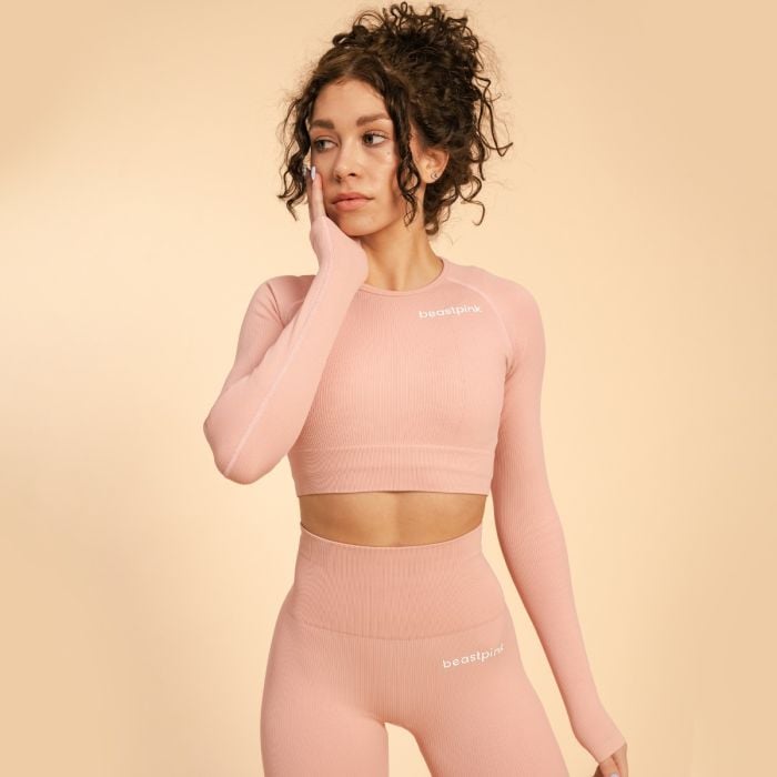 BeastPink Dámske tričko Hyper Crop-Top Pink  LL