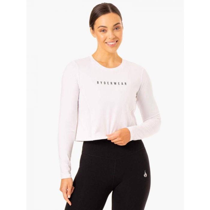 Ryderwear Dámske tričko Long Sleeve Top Foundation White XS Ryderwear Dámske tričko Long Sleeve Top Foundation White XS