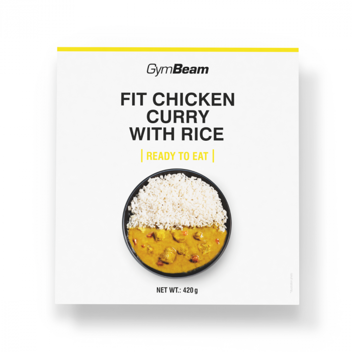 GymBeam FIT Kuracie kari s ryžou Ready to eat 6 x 420 g