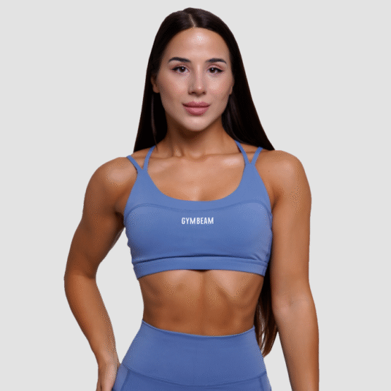 GymBeam Športová podprsenka FIT Steel Blue  LL