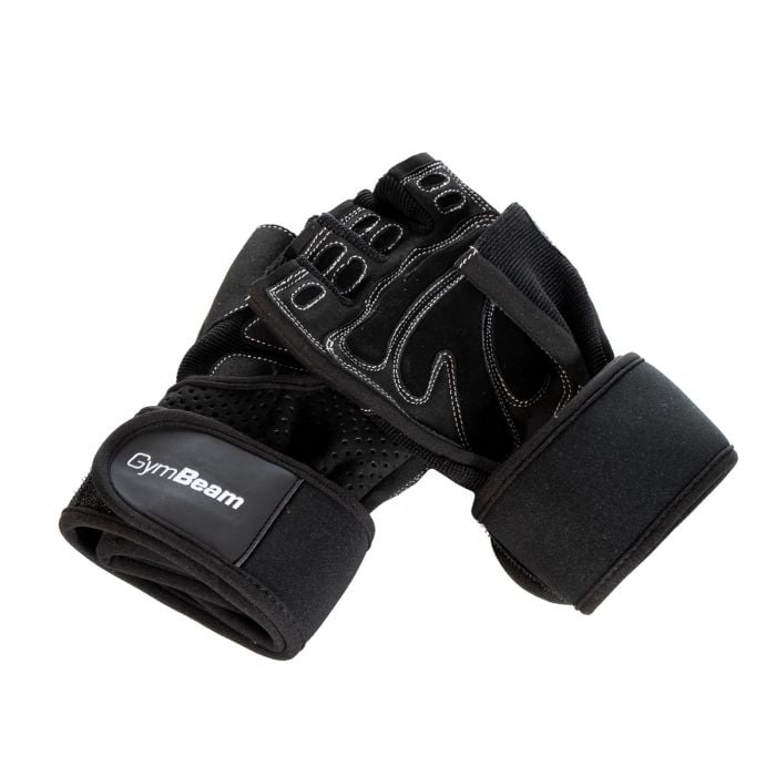 GymBeam Fitness rukavice Wrap Black  S GymBeam Fitness rukavice Wrap Black  S