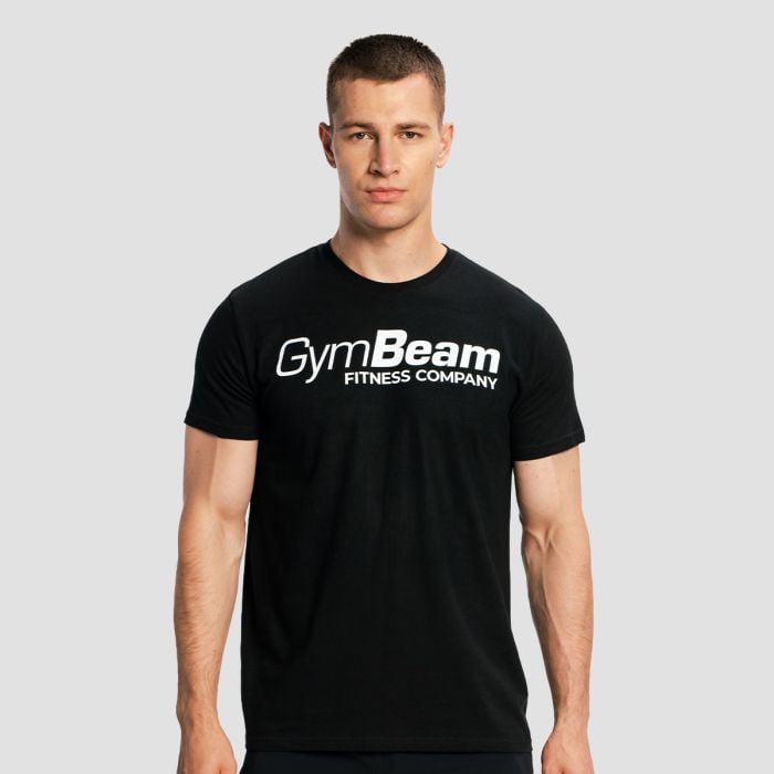 GymBeam Tričko Fitness Black XXXL GymBeam Tričko Fitness Black XXXL