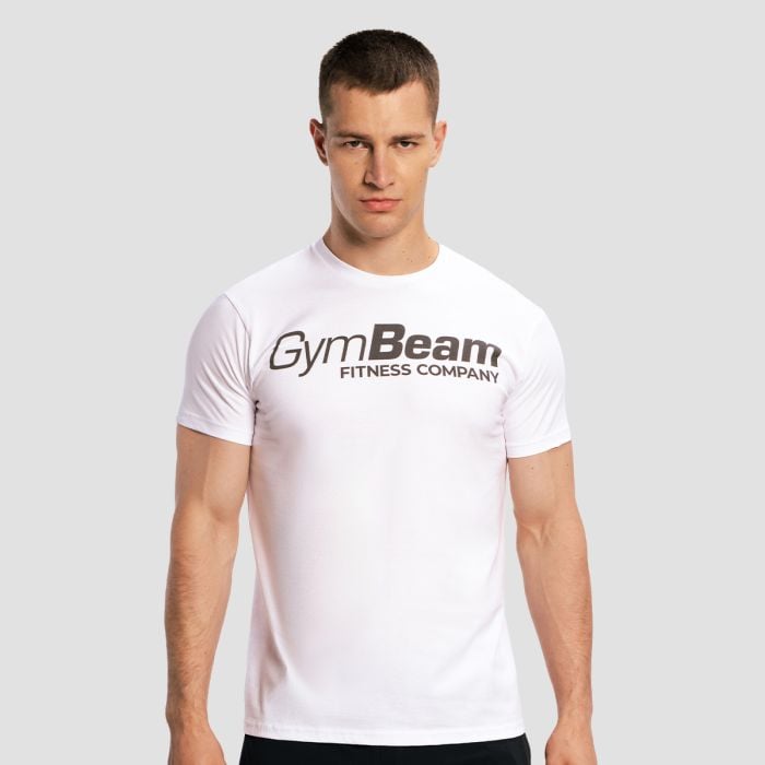GymBeam Tričko Fitness White  L