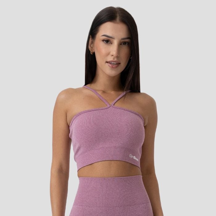 GymBeam Športová podprsenka Halter FLO Violet  XLXL