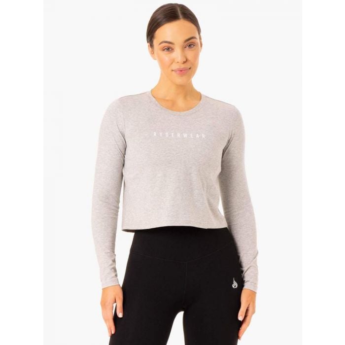 Ryderwear Dámske tričko Long Sleeve Top Foundation Grey L Ryderwear Dámske tričko Long Sleeve Top Foundation Grey L