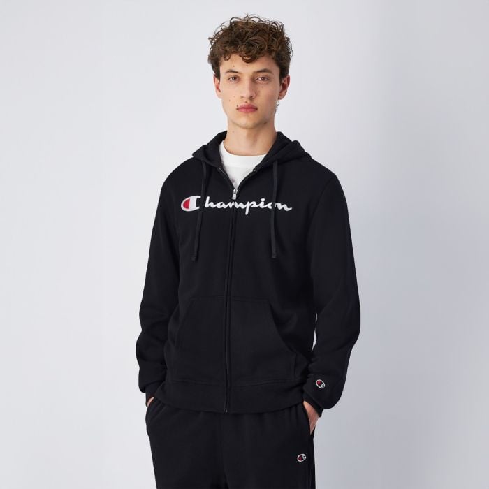 Champion Mikina Full Zip Black  SS Champion Mikina Full Zip Black  SS