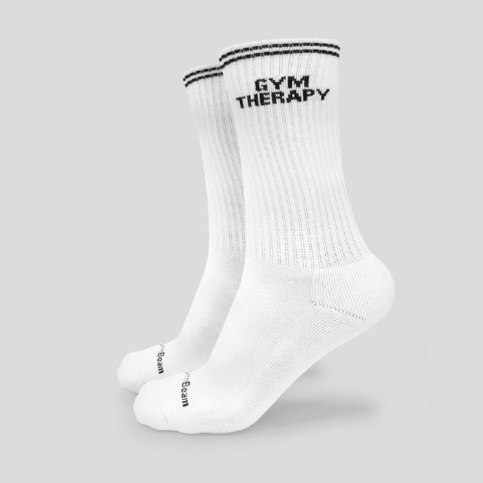 GymBeam Ponožky Gym Therapy White  L