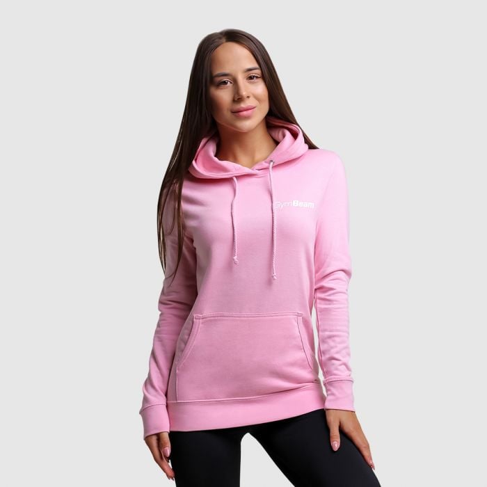 GymBeam Dámska mikina PRO Hoodie Baby Pink XL GymBeam Dámska mikina PRO Hoodie Baby Pink XL