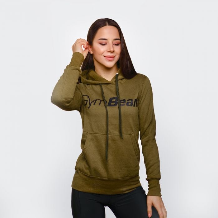 GymBeam Dámska Mikina Athlete Military Green XXL GymBeam Dámska Mikina Athlete Military Green XXL