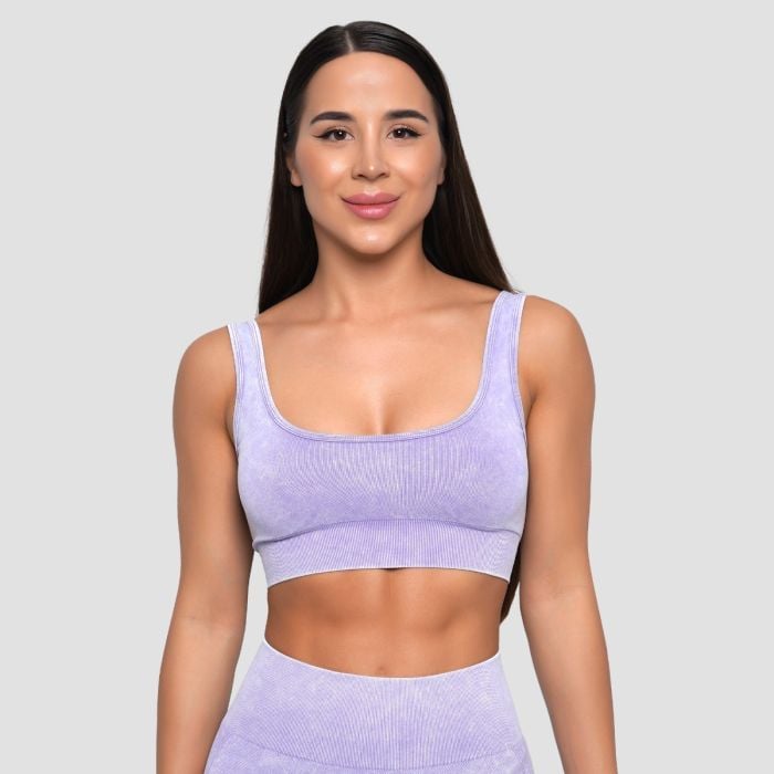 GymBeam Bezšvová športová podprsenka Lift Violet  XL