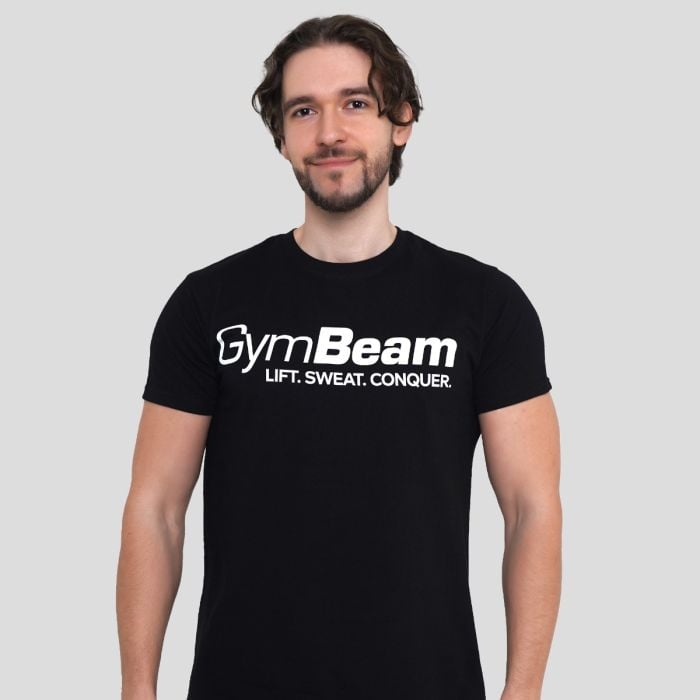 GymBeam Tričko Lift Black XXXL GymBeam Tričko Lift Black XXXL