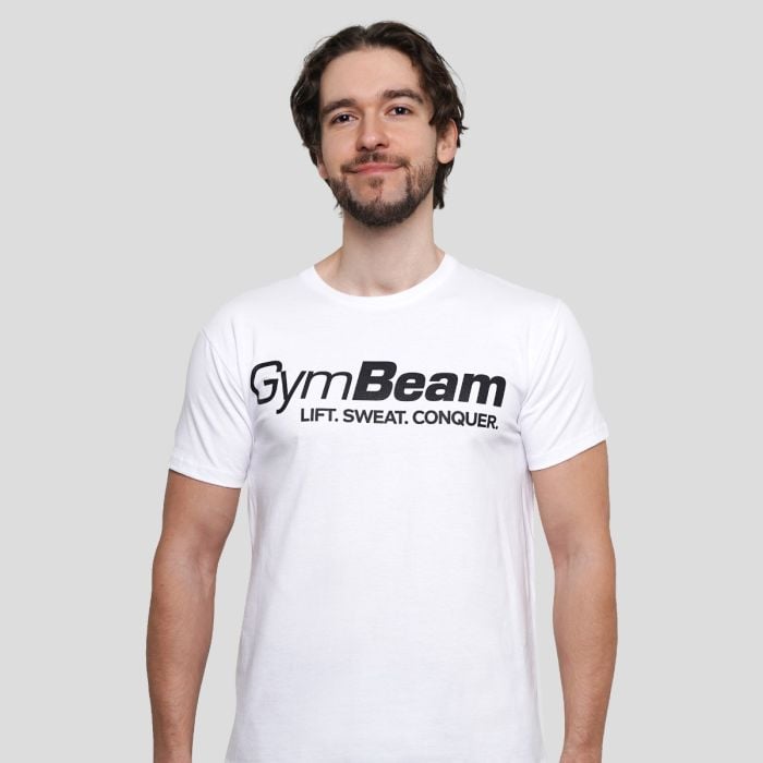 GymBeam Tričko Lift White XXXL GymBeam Tričko Lift White XXXL
