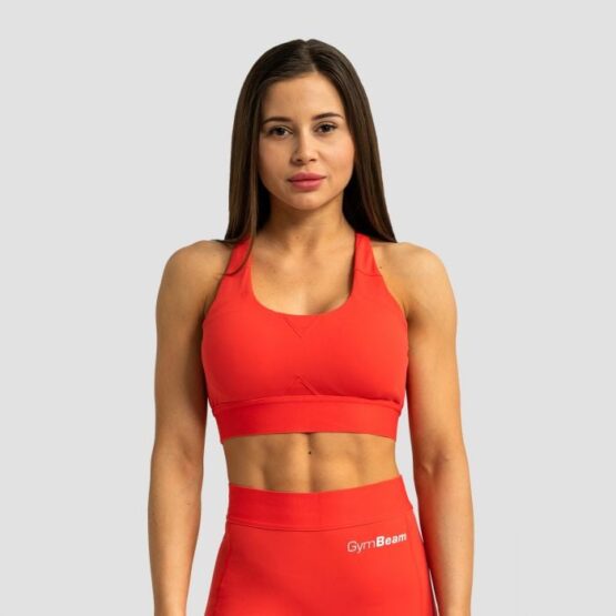 GymBeam Športová podprsenka Limitless Hot Red  LL