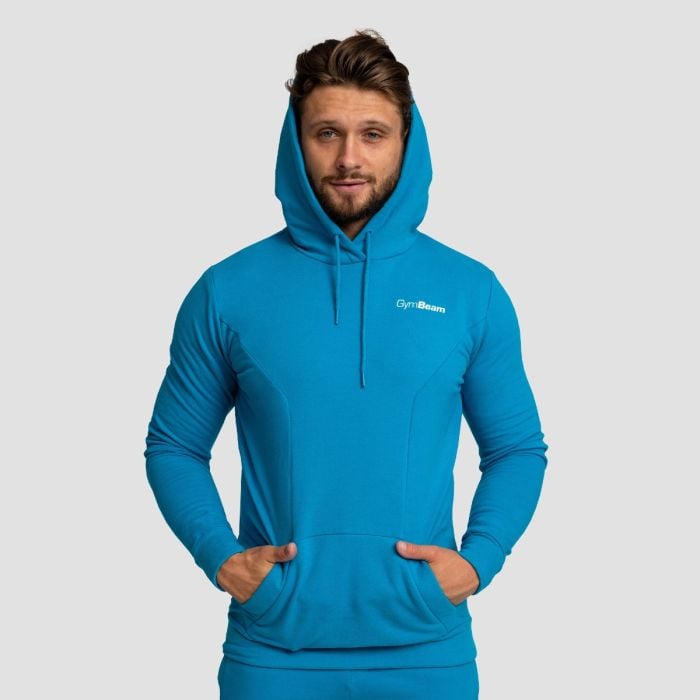 GymBeam Mikina Limitless Hoodie Aquamarine  SS GymBeam Mikina Limitless Hoodie Aquamarine  SS