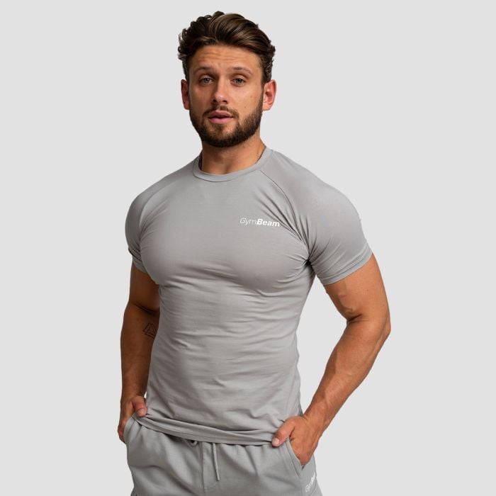 GymBeam Tričko Fitted TRN Grey XXLXXL GymBeam Tričko Fitted TRN Grey XXLXXL