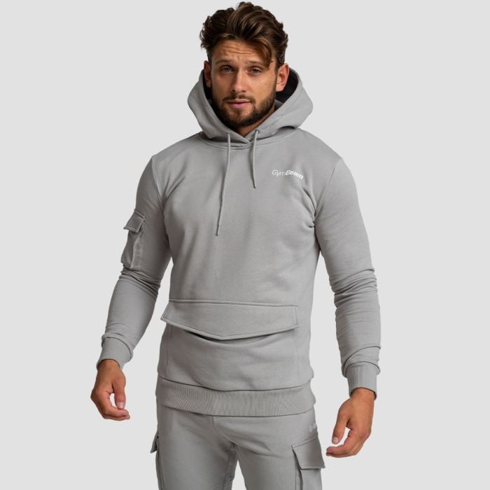 GymBeam Mikina TRN Hoodie Grey MM GymBeam Mikina TRN Hoodie Grey MM