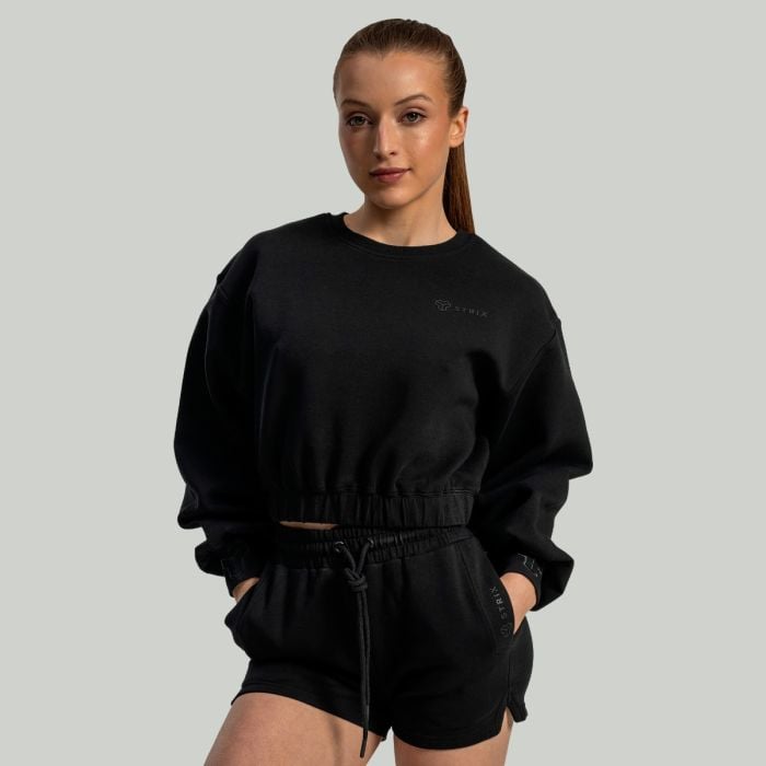 STRIX Dámska mikina Lunar Cropped Black LL STRIX Dámska mikina Lunar Cropped Black LL