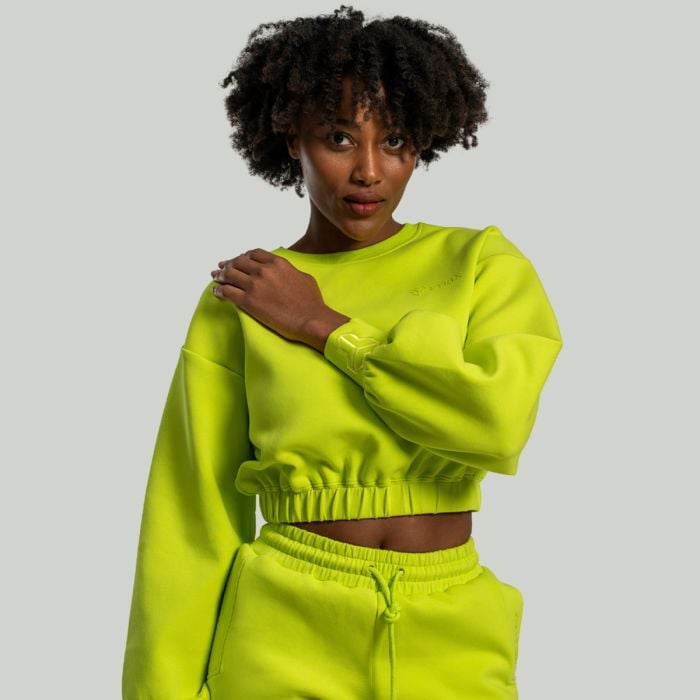 STRIX Dámska mikina Lunar Cropped Chartreuse XLXL STRIX Dámska mikina Lunar Cropped Chartreuse XLXL