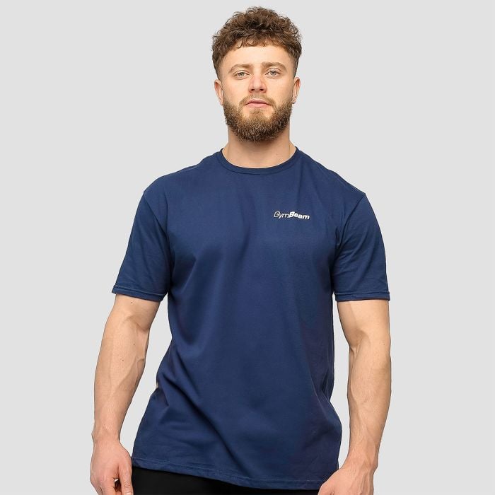 GymBeam Tričko Basic Navy Blue  SS GymBeam Tričko Basic Navy Blue  SS