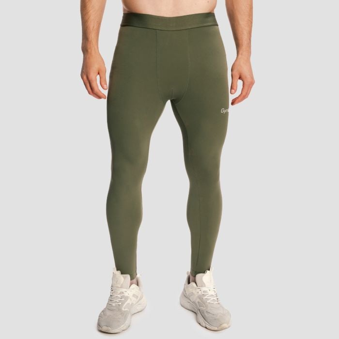 GymBeam Pánske legíny Combat Olive Grey XXL GymBeam Pánske legíny Combat Olive Grey XXL
