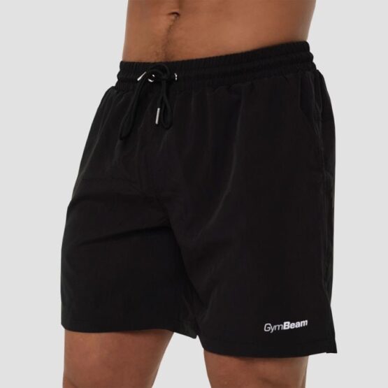 GymBeam Pánske plavecké šortky Black  MM