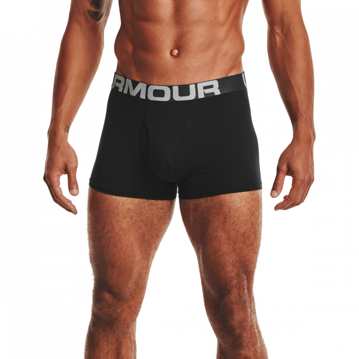 Under Armour 3PACK pánske boxerky čiernej 1363617 001  XSXS