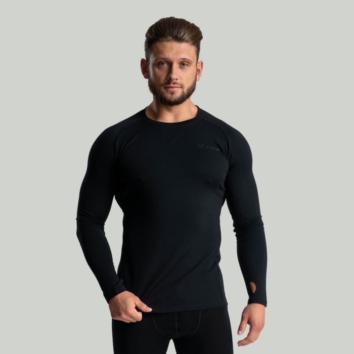 STRIX Tričko s dlhým rukávom MERINO I Black SS STRIX Tričko s dlhým rukávom MERINO I Black SS