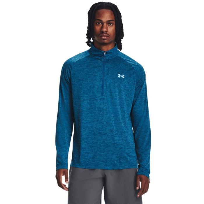 Under Armour Pánske Tričko Tech 2.0 1/2 Zip Blue  SS Under Armour Pánske Tričko Tech 2.0 1/2 Zip Blue  SS