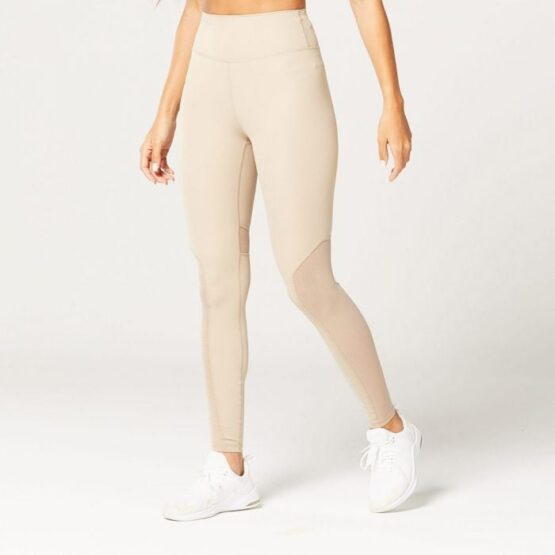 SQUATWOLF Dámske legíny Mesh Insert Cobblestone  XS