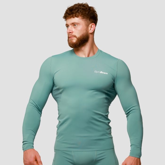 GymBeam Kompresné tričko s dlhým rukávom Mid Blue XL GymBeam Kompresné tričko s dlhým rukávom Mid Blue XL