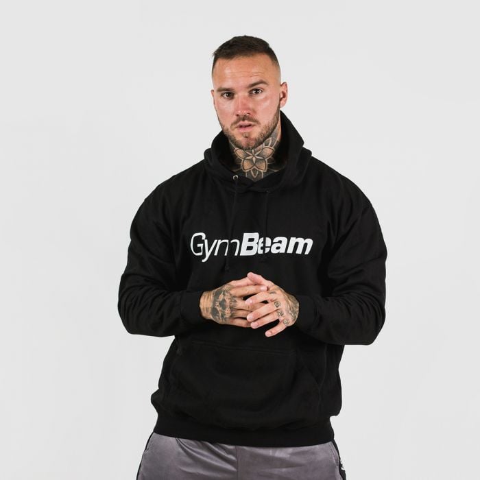 GymBeam Mikina PRO Hoodie Black XXL GymBeam Mikina PRO Hoodie Black XXL